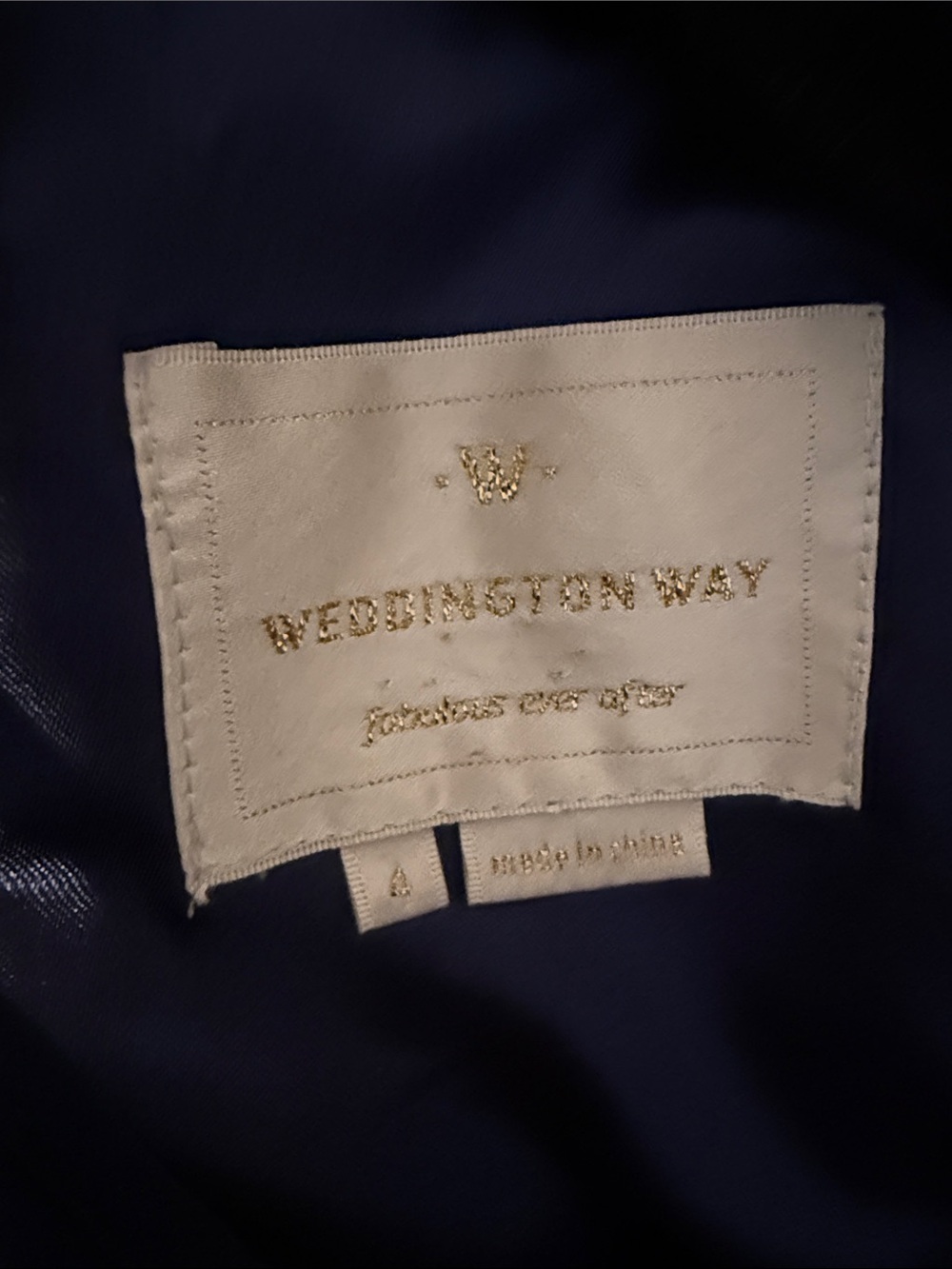 Weddington Way Navy Blue Halter Bridesmaid Dress - Picture 5 of 5